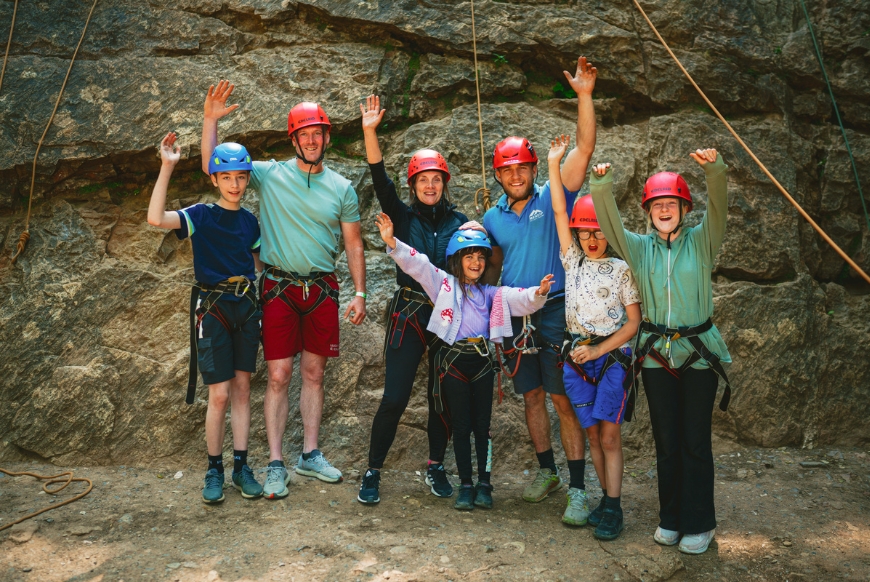 Bouldering at Mendip Activity Centre 